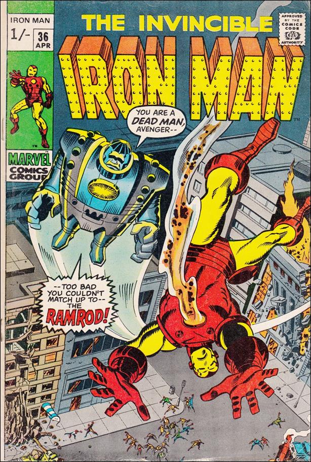 Iron Man (1968) issue 36-B UK Price Cover