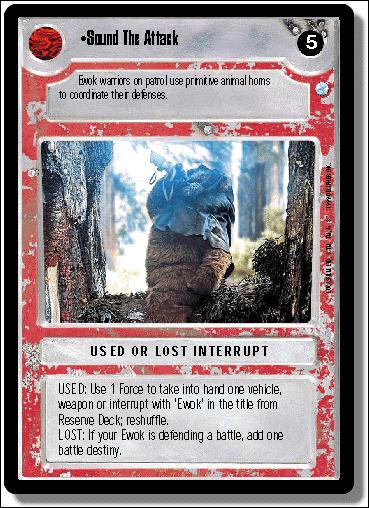 Star Wars: Endor Limited (Base Set) card 152 Sound The Attack