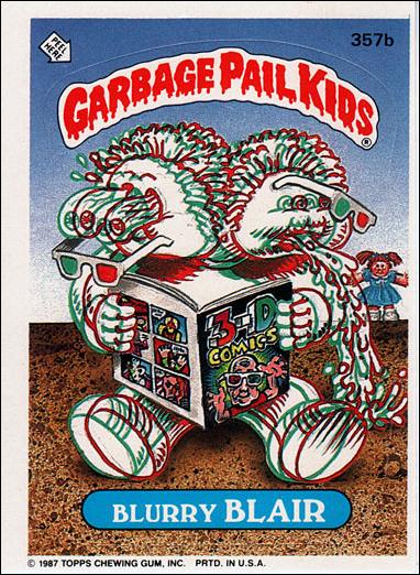 Garbage Pail Kids: Series 09 (Base Set) card 357b Blurry Blair