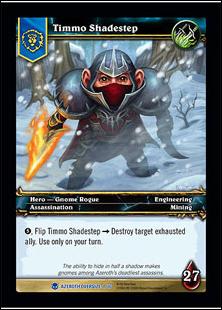 World of Warcraft: Heroes of Azeroth (Oversized Hero Subset) card 7 Timmo Shadestep