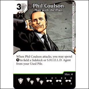 Marvel Dice Masters Age of Ultron  card 95 Phil Coulson: Man With the Plan