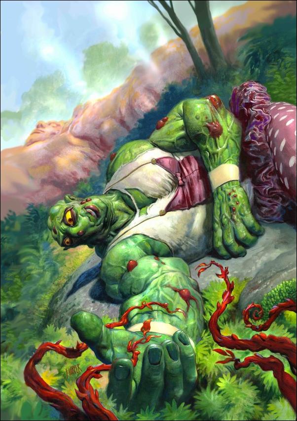Toxic Avenger (2024) issue 4-D Fred Harper Trading Card Polybagged Cover