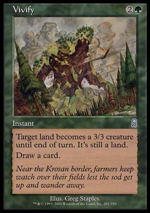 Magic the Gathering: Odyssey (Base Set) card 281 Vivify