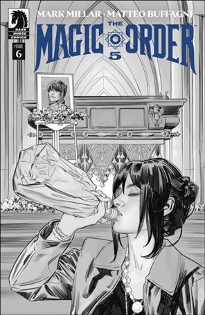 Magic Order 5 issue 6-B Matteo Buffagni B&W Cover
