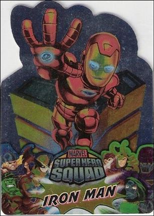 Marvel Super Hero Squad (Foil Die-Cut Subset) card 4 Iron Man