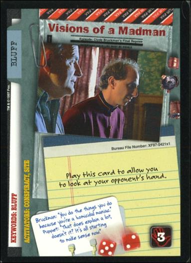 X-Files: 101361 (Base Set) card XF97-0421x1 Visions of a Madman