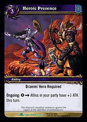 World of Warcraft: Through the Dark Portal (Base Set) card 130 Heroic Presence