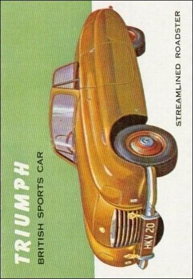 World on Wheels (Base Set) card 126  Triumph Streamlined Roadster