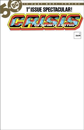 Crisis on Infinite Earths issue 1-E Facsimile Edition (2024) Blank Cover