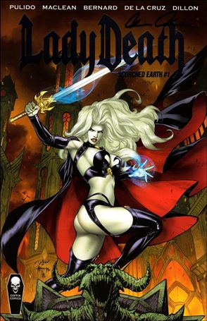 Lady Death: Scorched Earth (2019) issue 1-I Premier Edition Gold Foil Logo Cover