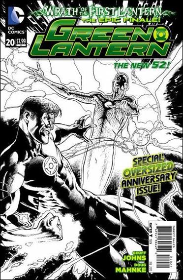 Green Lantern (2011) issue 20-D Wraparound 1:25 Black and White Cover