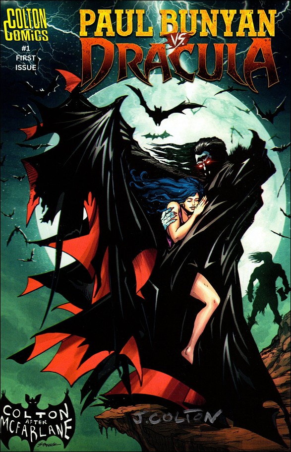 Paul Bunyan vs. Dracula issue 1 Jonathan J. Colton Homage Cover