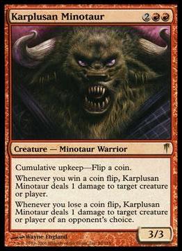 Magic the Gathering: Coldsnap (Base Set) card 86 Karplusan Minotaur