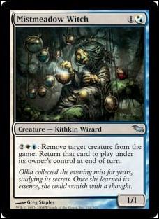 Magic the Gathering: Shadowmoor (Base Set) card 144 Mistmeadow Witch