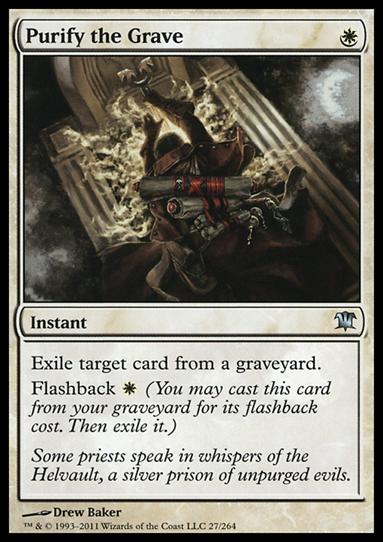 Magic the Gathering: Innistrad (Base Set) card 27 Purify the Grave