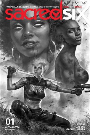 Sacred Six issue 1-H Lucio Parrillo 1:25 Black & White Cover