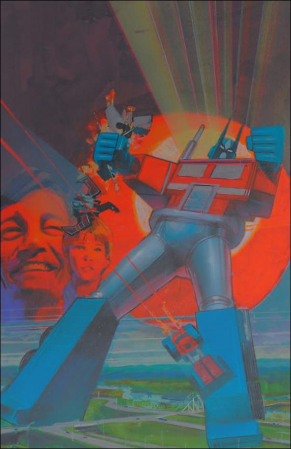 Transformers 40th Anniversary Edition issue 1-H Sienkiewicz Comic Corner NYCC Virgin Foil Cover