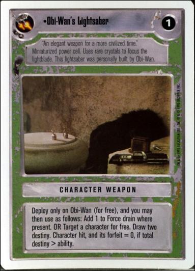 Star Wars: Premiere Unlimited (Base Set) card 322 Obi-Wan's Lightsaber
