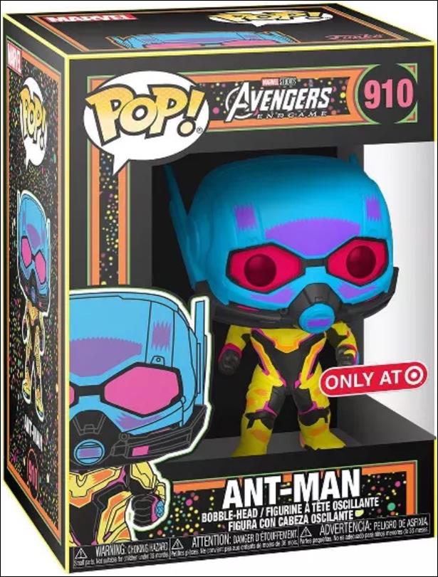 POP! Marvel figure 910 Ant-Man (Blacklight) Target Exclusive