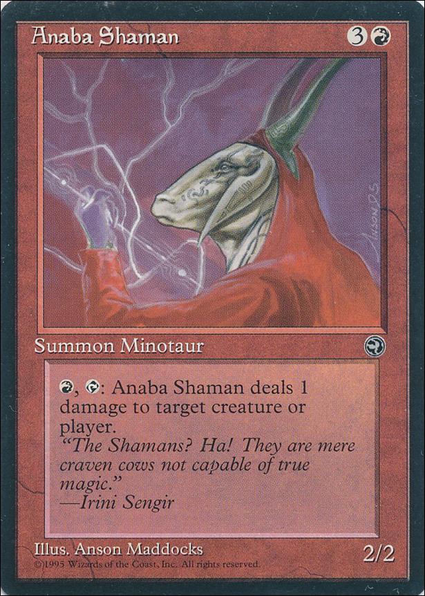 Magic the Gathering: Homelands (Base Set) card 66 Anaba Shaman