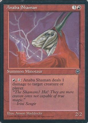 Magic the Gathering: Homelands (Base Set) card 66 Anaba Shaman