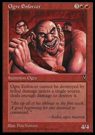 Magic the Gathering: Visions (Base Set) card 89 Ogre Enforcer