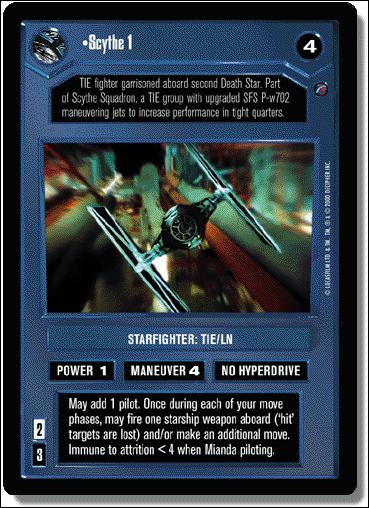 Star Wars: Death Star II Limited (Base Set) card 82 Scythe 1