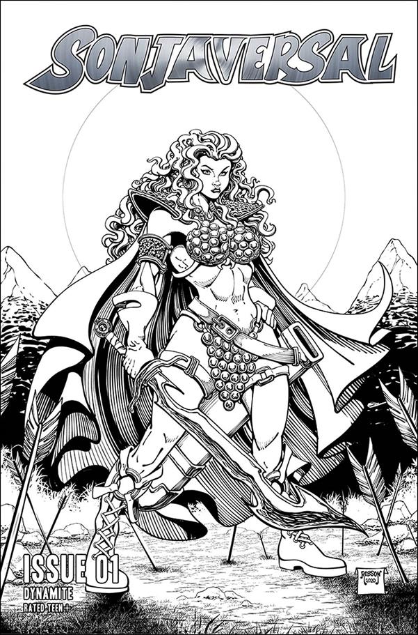 Sonjaversal issue 1-L Will Robson 1:15 Black & White Cover