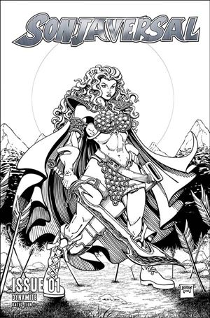 Sonjaversal issue 1-L Will Robson 1:15 Black & White Cover