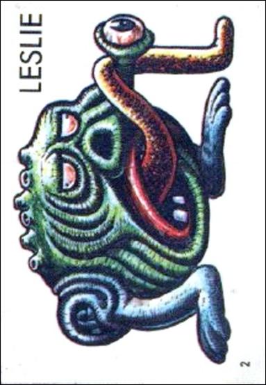 Ugly Stickers (1965) (Base Set) card 2-C Leslie