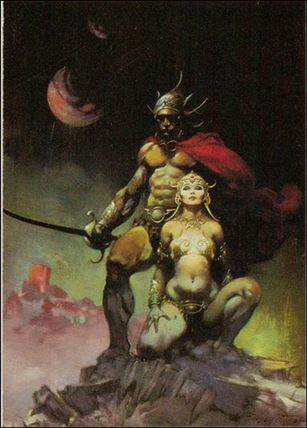Frazetta (Base Set) card 88 A Fighting Man of Mars