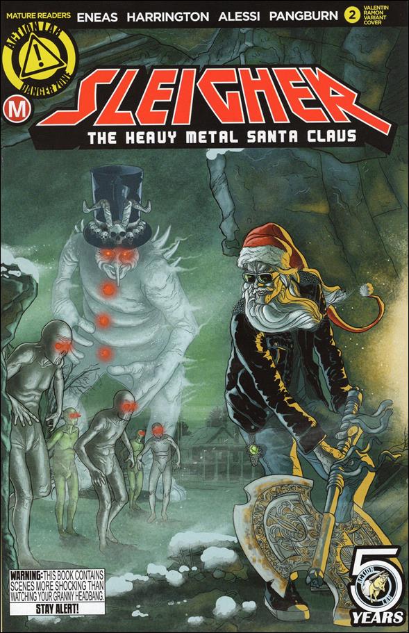 Sleigher:  The Heavy Metal Santa Claus issue 2-B Valentin Ramon Cover 1/1500