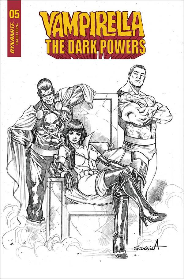 Vampirella: The Dark Powers issue 5-J Sergio Davila Black & White Cover
