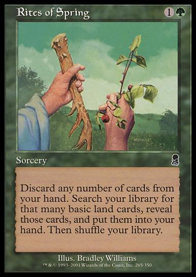 Magic the Gathering: Odyssey (Base Set) card 265 Rites of Spring