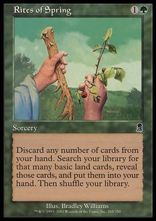 Magic the Gathering: Odyssey (Base Set) card 265 Rites of Spring