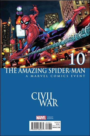 Amazing Spider-Man (2015) issue 10-B Mike Perkins Civil War Cover