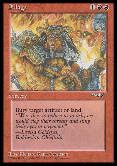Magic the Gathering: Alliances (Base Set) card 76 Pillage