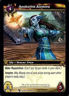 World of Warcraft: March of the Legion (Base Set) card 213 Anchorite Alonora