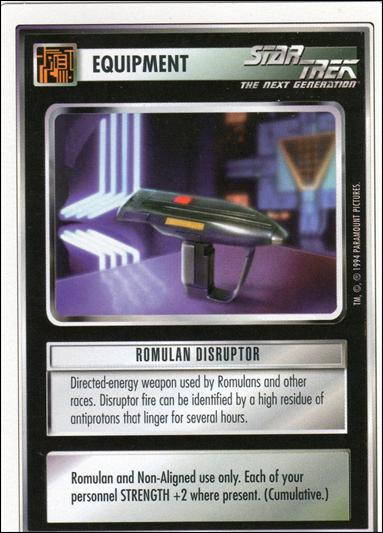 Star Trek: Premiere Unlimited (Base Set) card 62 Romulan Disruptor