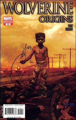 Wolverine: Origins issue 10-D DF Arthur Suydam Cover (Signed by J. Quesada) 1/50