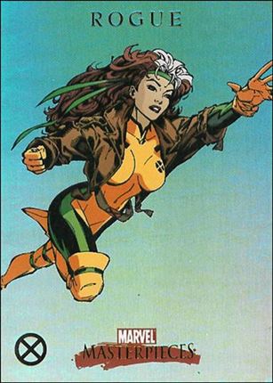 2007 Marvel Masterpieces (X-Men Parallel Foil Subset) card X7 Rogue