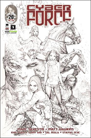 Cyberforce (2012) issue 1-B Marc Silvestri Kickstarter Sketch Cover