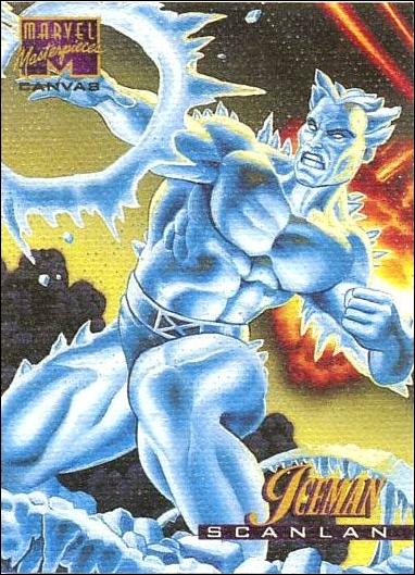 1995 Marvel Masterpieces (Canvas Subset) card 10 Iceman