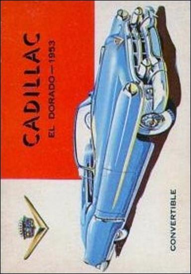 World on Wheels (Base Set) card 74 Cadillac Eldorado 1953