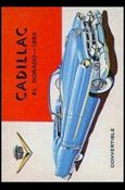World on Wheels (Base Set) card 74 Cadillac Eldorado 1953