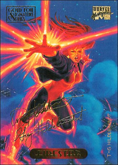 1994 Marvel Masterpieces (Gold-Foil Signature Parallel Base Set) card 38 Firestar