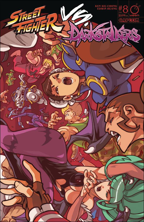 Street Fighter vs Darkstalkers issue 8 Edwin Huang Cover