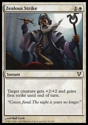 Magic the Gathering: Avacyn Restored (Base Set) card 41 Zealous Strike