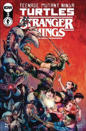 Teenage Mutant Ninja Turtles x Stranger Things issue 3 Fero Peniche Cover