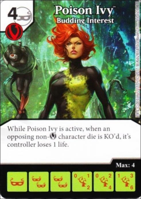 DC Comics Dice Masters Harley Quinn card 16 Poison Ivy: Budding Interest